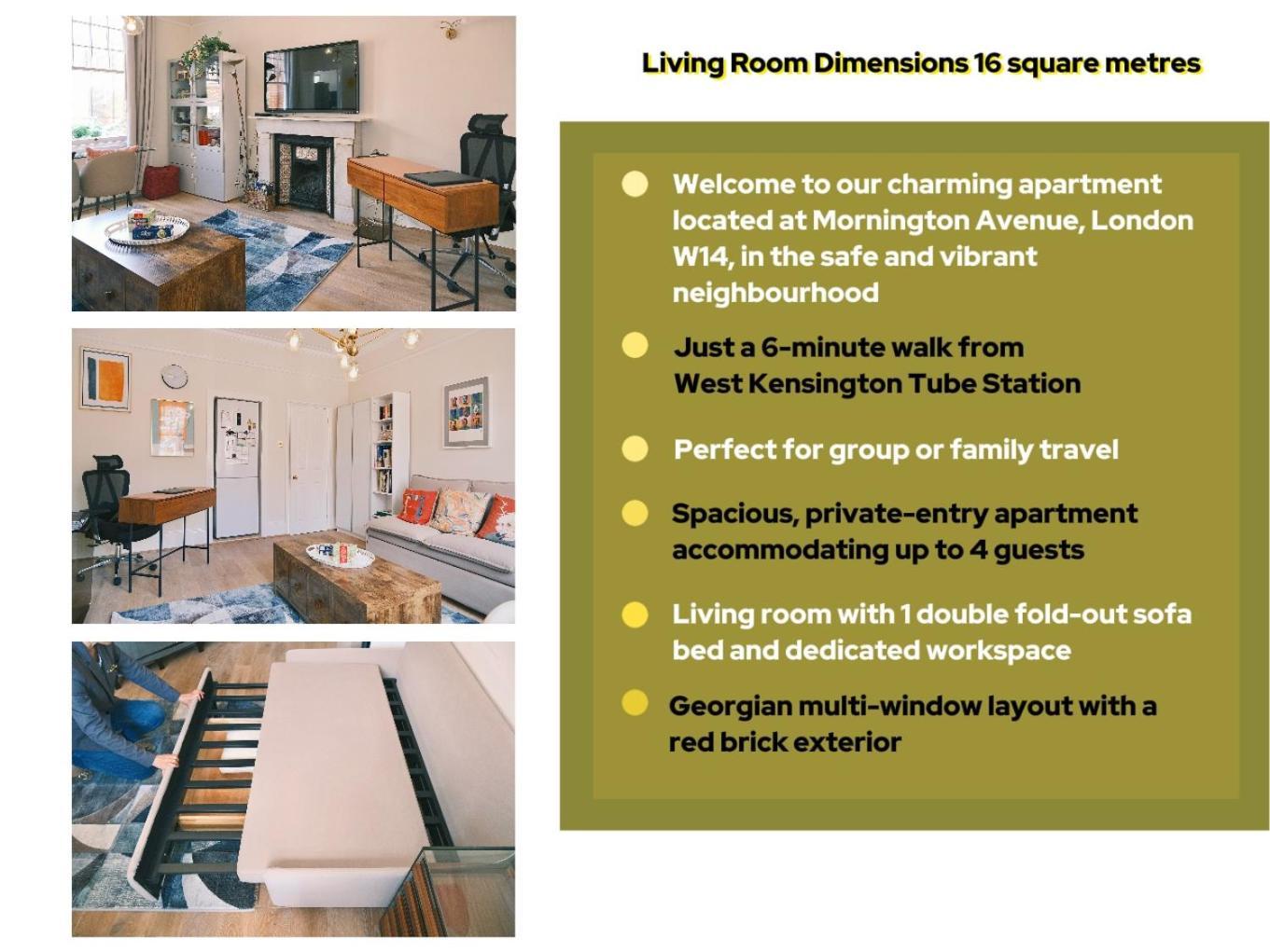 Kensington 1B1B With Sofa Double Bed Max 4 Guests Apartment London Exterior photo